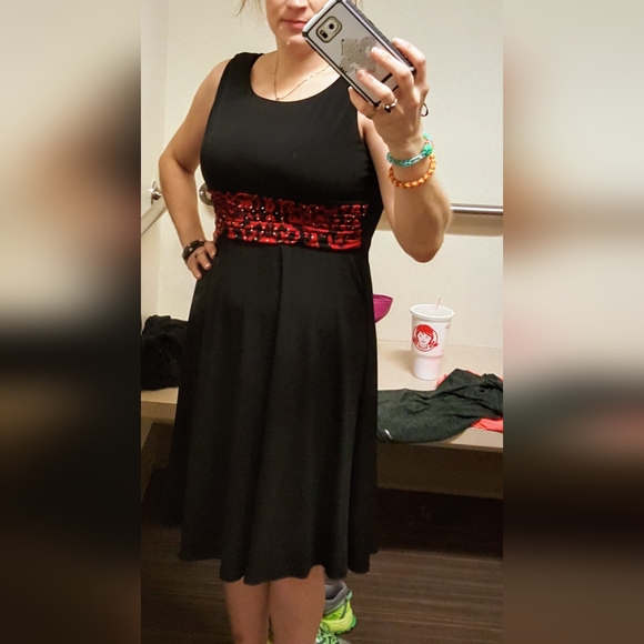 Jessica Howard Black knee-length Dress - Picture 3 of 7